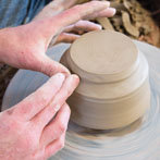 Tim Lake at work in his workshop 2017